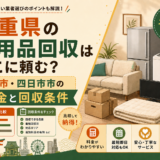 三重県の不用品回収はどこに頼む？津市・四日市市の料金と回収条件